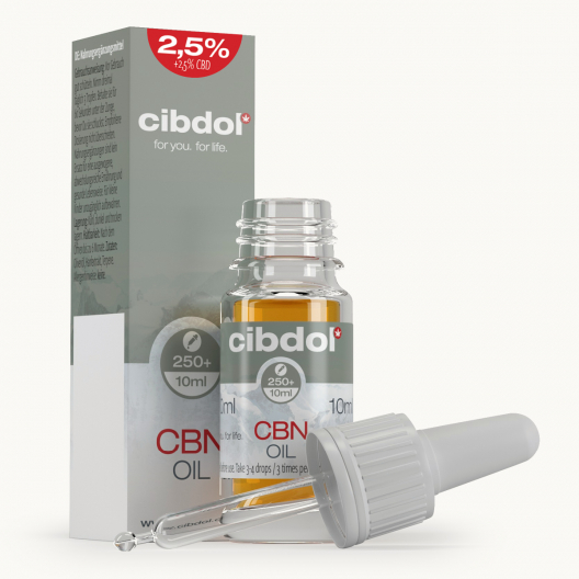 Óleo CBN 2,5% e CBD 2,5%