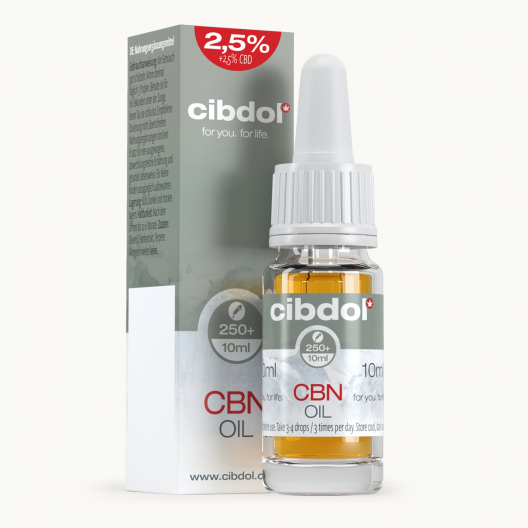 Óleo CBN 2,5% e CBD 2,5%