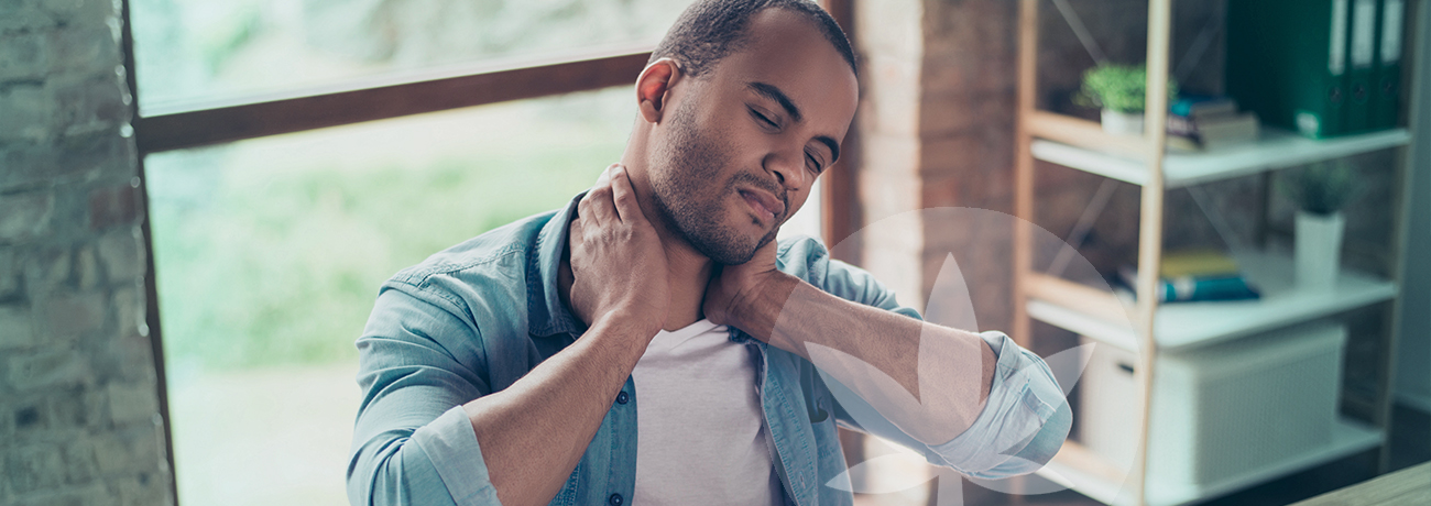 Man with neck pain