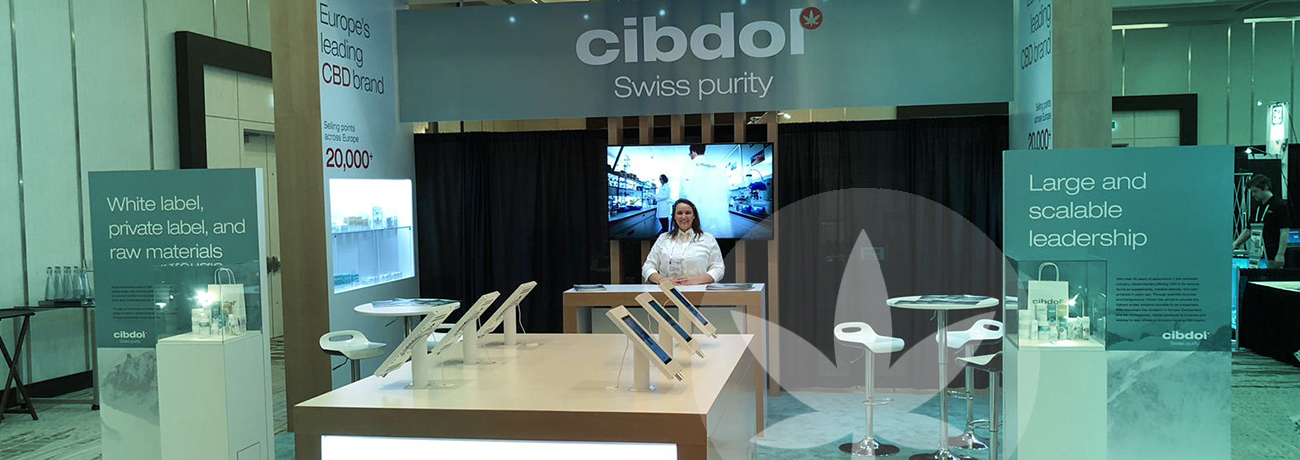 Cibdol exhibit at the O'Cannabiz Conference & Expo